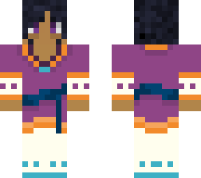 purple aztec character