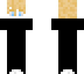 blonde boy black fit blue eyes reupload