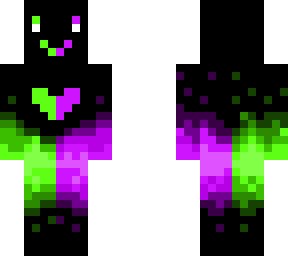 purple and green