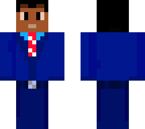 blue suit