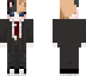 calico in suit
