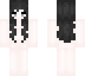 skin base black hair blue eyes