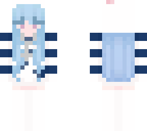 blue and white skin