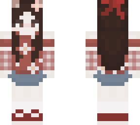 checkered flower girl (with bear ears)