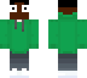 green hoodie