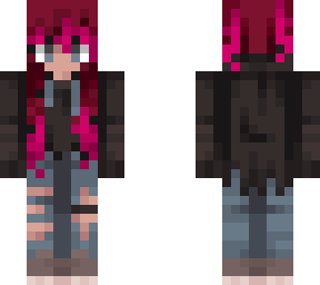 pink dyed ends