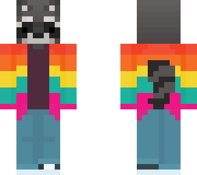 rainbow raccoon