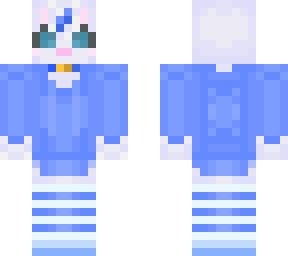 blue white floof