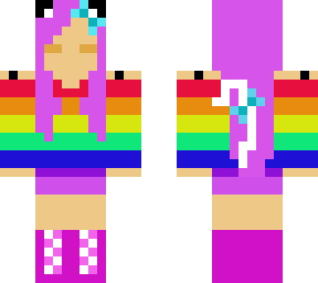 rainbow mewia sleeping (redo)