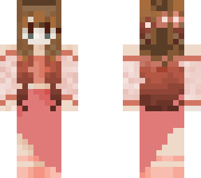 adorable girl in pink dress.