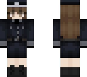 my skin as an officer hair down