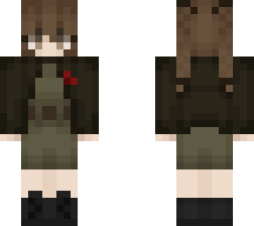 my skin with a certain military attire  (no hat)