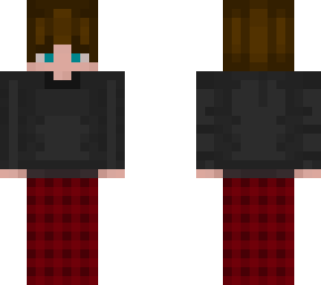 red pajama pants brown hair boy