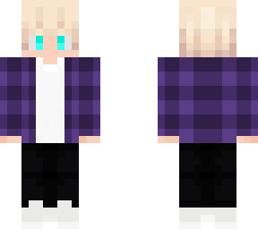 skin blonde boy (purple plaid shirt)