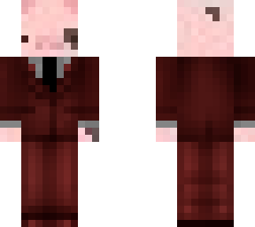 spotted pig in suit