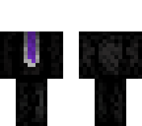 suit (purple tie)
