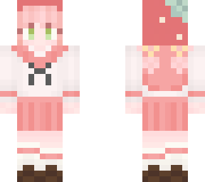 yunayu (strawberry hat)