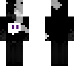 black/white demon with twitch logo skin