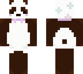cute flower panda