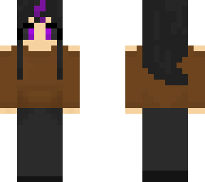 elf with purple hair streak
