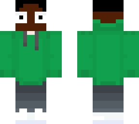 green hoodie