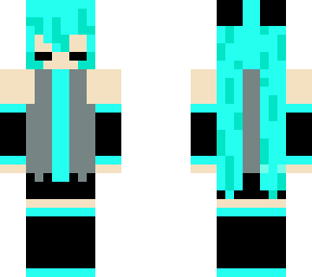 hatsume miku con cebollin en la cabeza