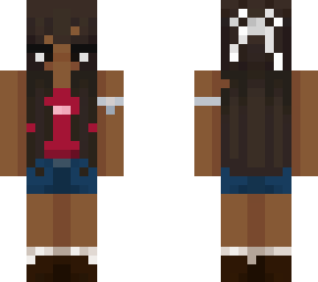 black girl in tank and shorts