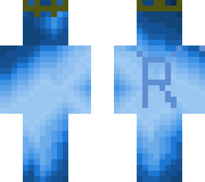 blue skin with r