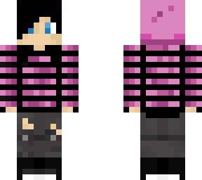 emo pink sweater boy