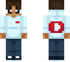 justaflqmingo in a youtuber hoodie