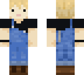overall boy blonde