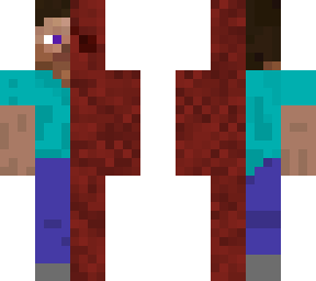half skinned steve