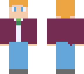 man in purple coat