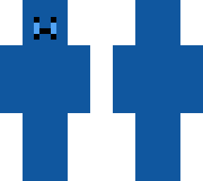 sad blue skin