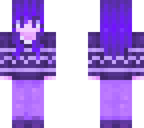 violet sweater monochromatic
