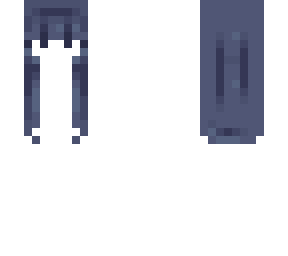dark blue straight long hb
