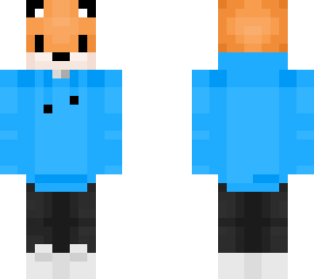 fox light blue hoodie