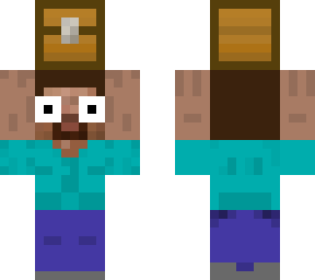 steve holding a chest