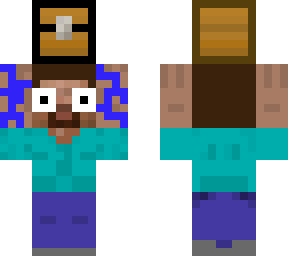 steve holding chest