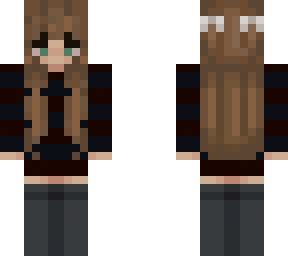 striped sweater (dark)