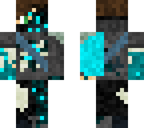 deep dark skin with bandolier, pauldron and cape