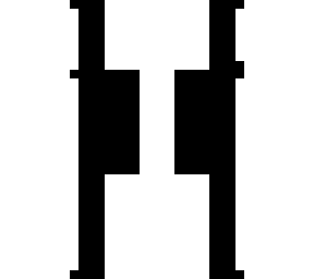 half black, half white