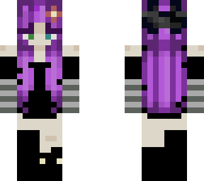 purpled haired