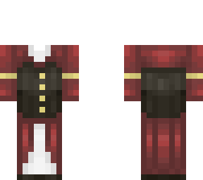 red medieval dress