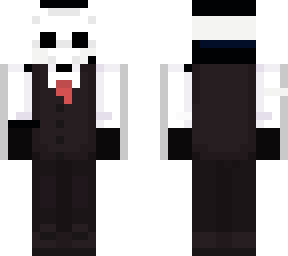 skull face with suit