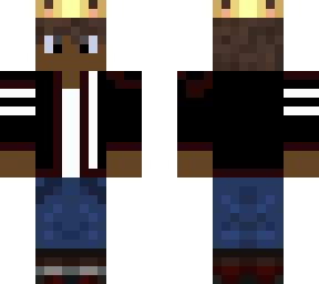 black jacket dark skin