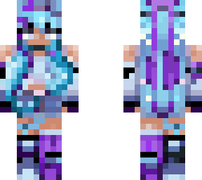 blue and purple brown girl 2.1