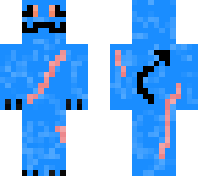 blue derpy lizard with scars