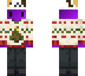 christmas purple guy with cat hat new style