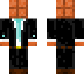copper man with suit